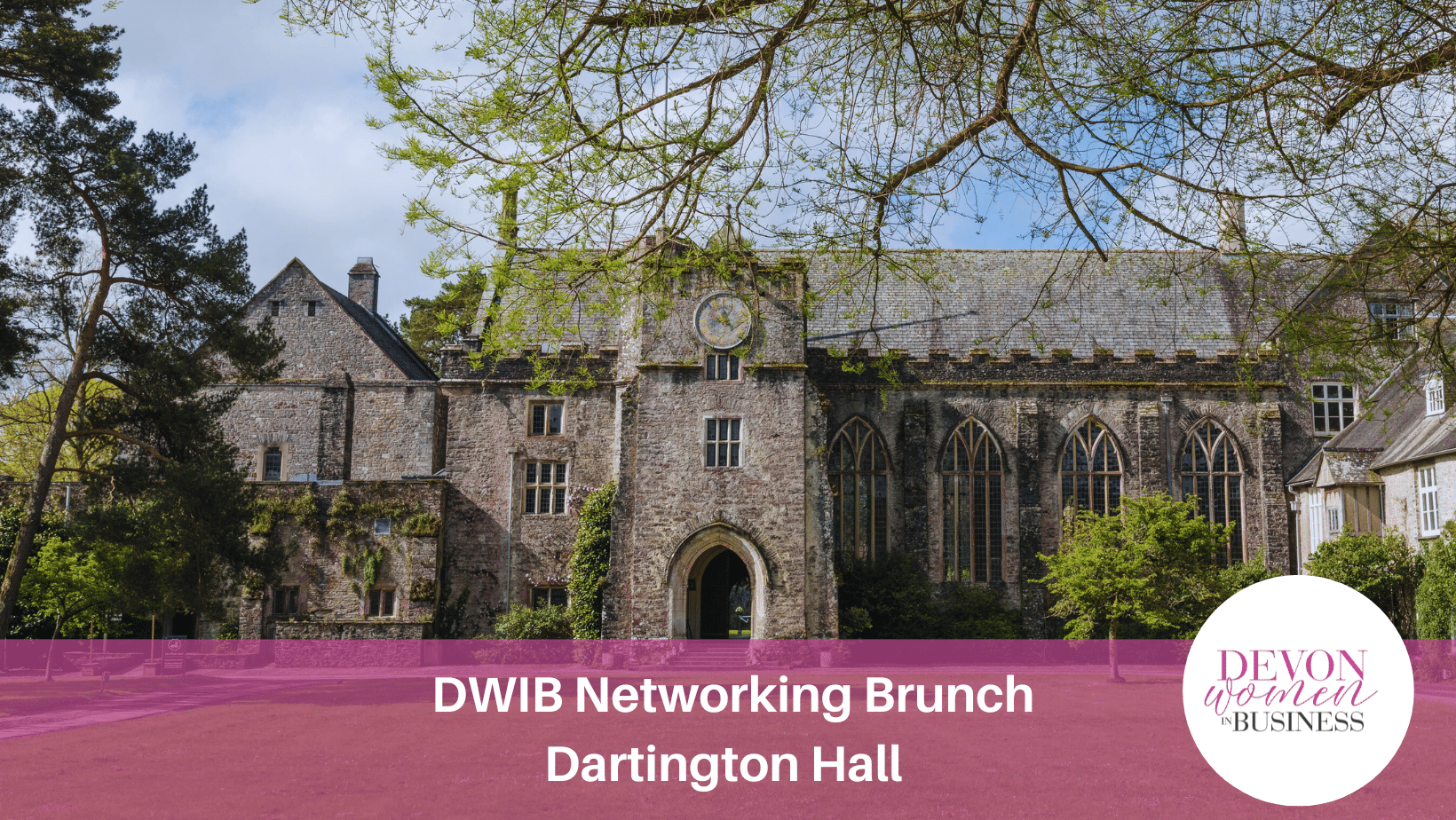 Dartington Hall (exterior shot) - venue for the Devon Women in Business Networking Brunch.
