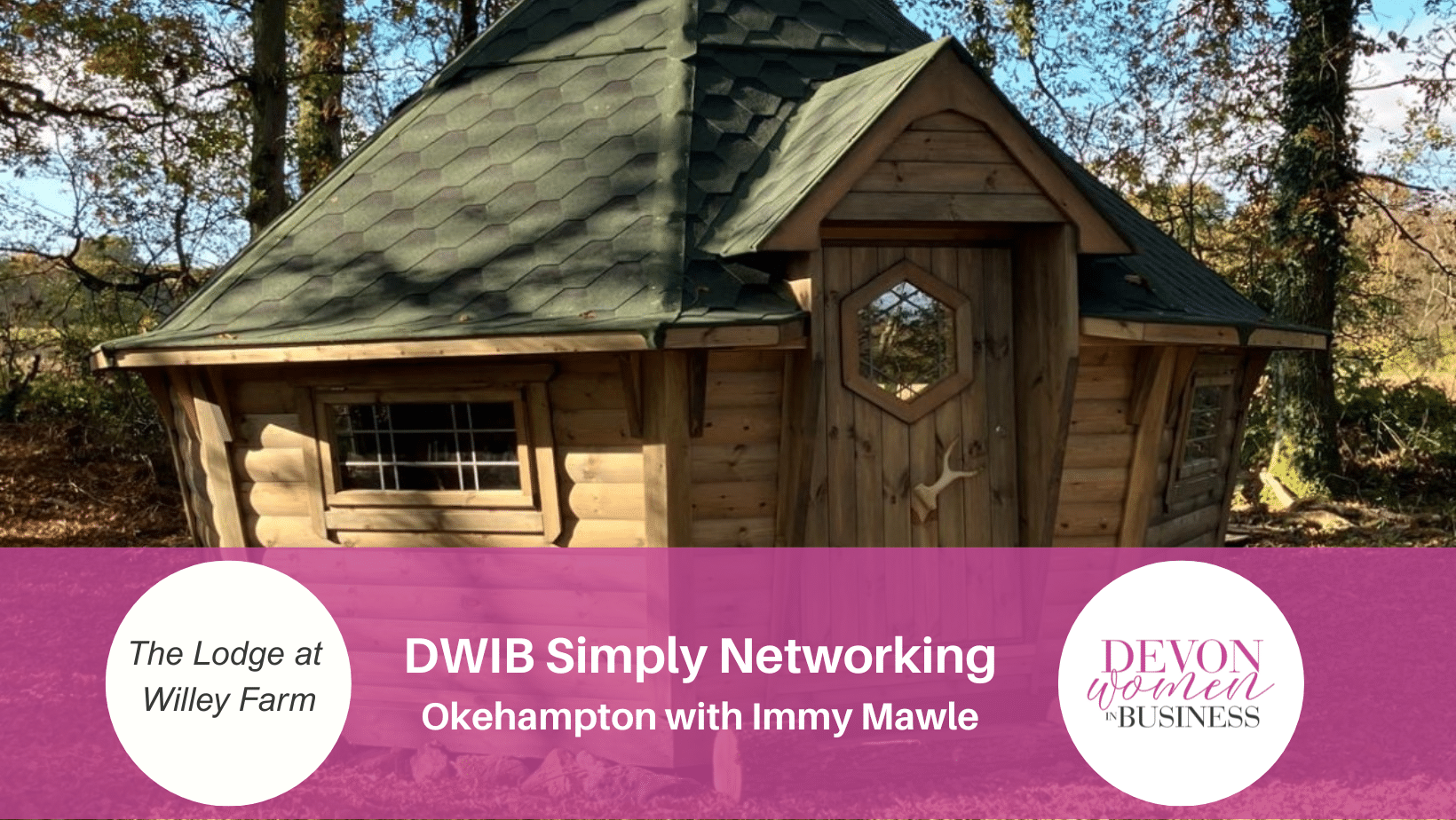 Exterior shot of The Lodge at Willey Farm, Sticklepath - venue for the Devon Women in Business Simply Networking - Okehampton