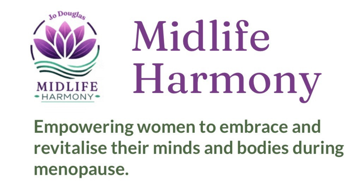 Midlife Harmony logo and description.