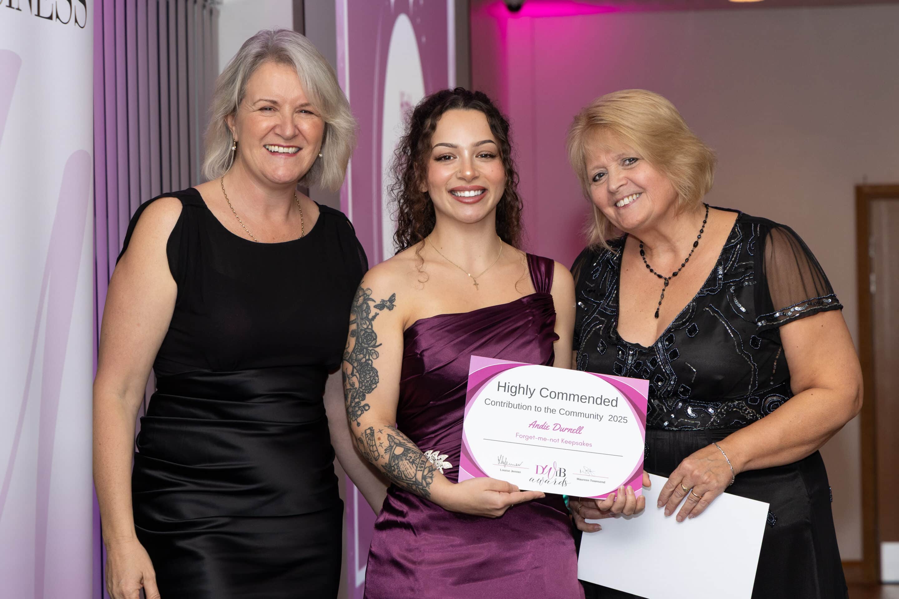 Louise Jenner, Andie Durnell and Jenny Paton