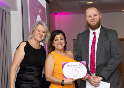 Louise Jenner, Nicola Kelly and Gavin Harris