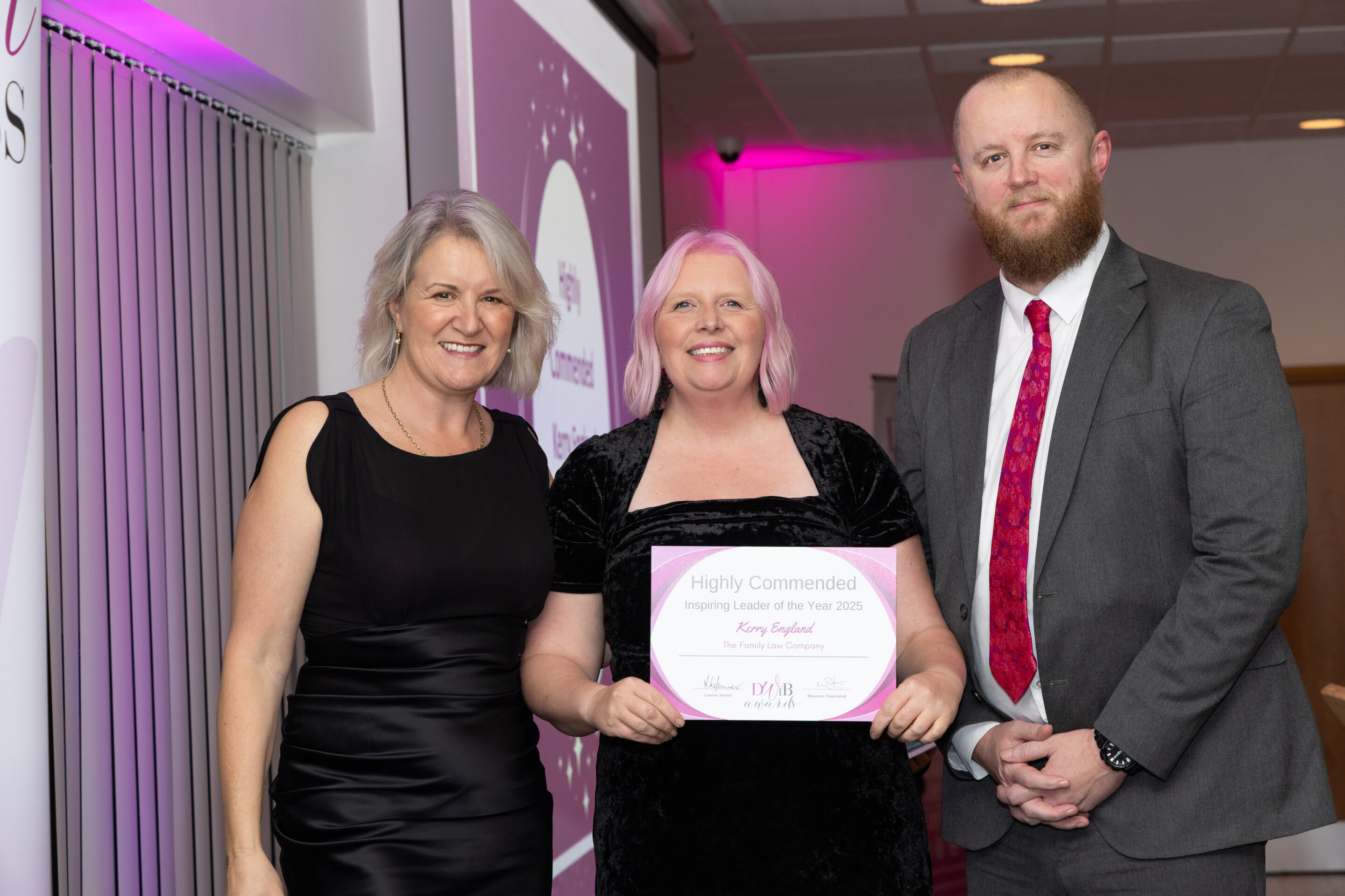 Louise Jenner, Kerry England and Gavin Harris