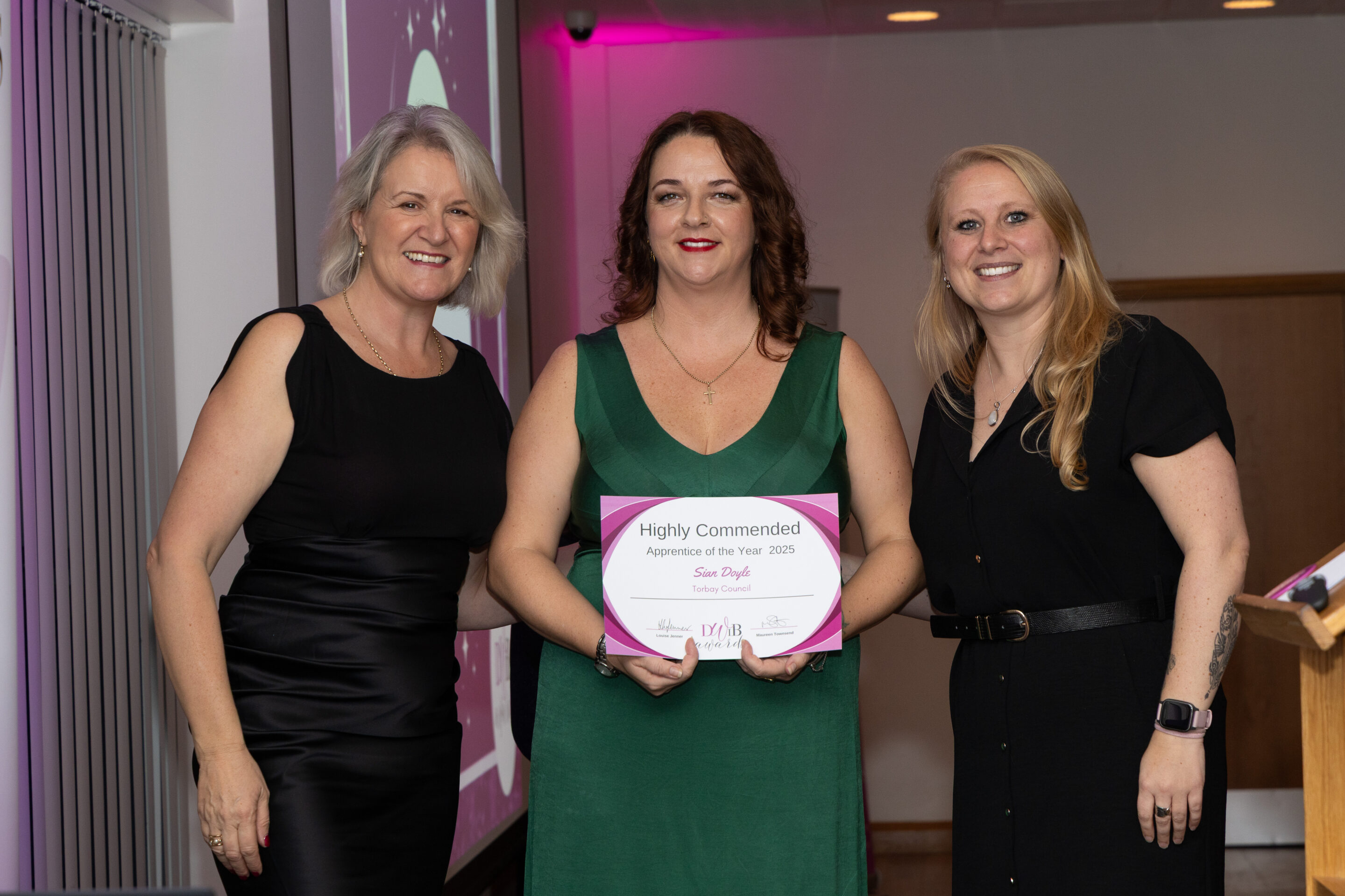 Louise Jenner, Sian Doyle and Katy Hensby